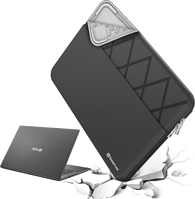 Smatree Laptop Sleeve for 14 inch ASUS Zenbook 14 UX425/UM425QA, Case with Accessory Pocket, YKK Zipper, Patented Shockproof Design (E464)