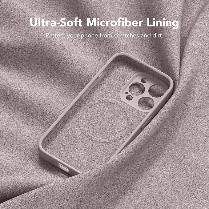Magnetic for iPhone 13 Pro Case, Compatible with MagSafe, [Full Camera Protection][Screen Protector] Silicone Shockproof Protective Phone Case for iPhone 13 Pro 6.1", Hazel