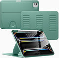 VIKESI Case for iPad Pro 11 inch (M5/M4) 2025/2024,Multiple Angles Magnetic Stand Cover,Shockproof Back,Pencil Holder,and Auto Sleep/Wake,Forest Green