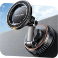 Miracase for MagSafe Car Mount[3600gf Strong Magnet & 89+LBS Suction Base]Vacuum Magnetic Phone Holders for Your Car, 360° Adjustable Dashboard & Windshield Mount with Dash Accents for All Smartphones