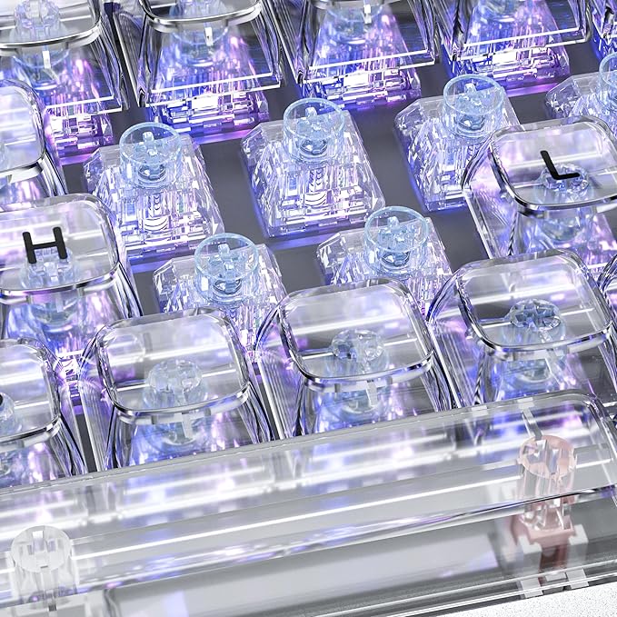 Kailh Box Jellyfish PRO Fully Transparent RGB Linear Mechanical Keyboard（Dream Jellyfish 90pcs）