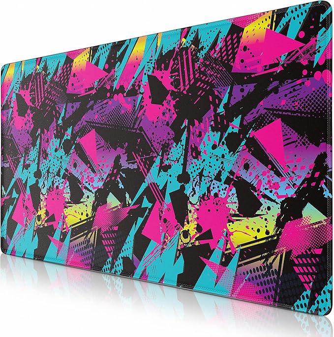 Canjoy Gaming Mouse Pad 31.5x15.8inch Extended XXL Large Mouse Pad Big Computer Keyboard Mouse Mat Desk Pad with Non-Slip & Rubber Base & Stitched Edge