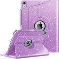 Fintie Rotating Case for iPad Air 11-inch M4/M3/M2 (2026/2025/2024), iPad Air 5th (2022) / 4th Generation 10.9 Inch - 360 Degree Rotating Protective Stand Cover with Pencil Holder, Glittering Purple