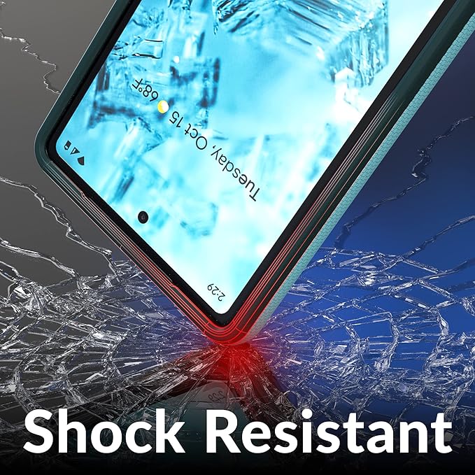 Crave for Google Pixel 7a Case, Shockproof Protection Dual Layer Case for Google Pixel 7a (6.1 inch) - Aqua
