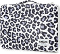 Kinmac 360 Degree Protective Laptop Sleeve Case Bag with Handle for MacBook Air 15 inch and 15 inch-15.6 inch HP Lenovo Dell ASUS Acer Notebook Computer (Leopard)