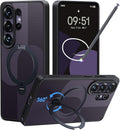 CASEKOO Geo Purple for 26U Case with 360 Spin Magnetic Stand [Fit for MagSafe] [18FT MIL-STD Protection] Shockproof Invisible Ring Holder Matte s26U Phone Case 6.9''