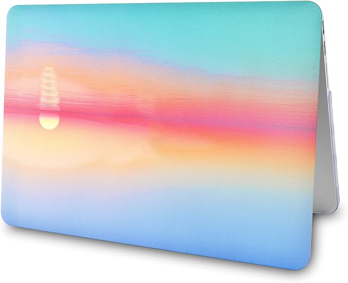 KECC Compatible with MacBook Pro 13 inch Case 2020-2025, 2016-2019 Release M2 M1 A2338 A2289 A2251 A2159 A1989 A1706 A1708 Plastic Hard Shell + Keyboard Cover, Sunset