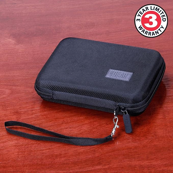USA Gear 7 Inch Hard Case for Mini Laptops Fits GPD WIN Mini (2025), One Netbook One Mix 1S Yoga, Small Notebook UMPC Computer & more - Storage Travel Case with Water Resistant Exterior (Black )