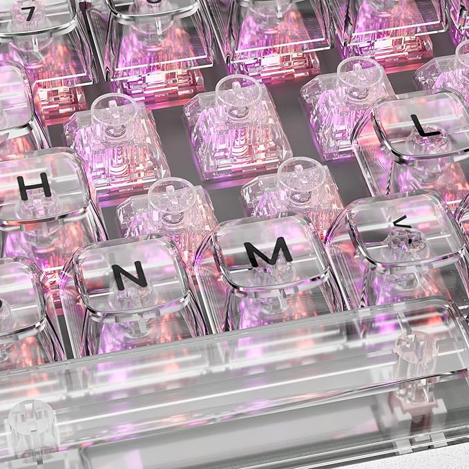 Kailh Box Jellyfish PRO Fully Transparent RGB Linear Mechanical Keyboard（Glass Jellyfish 36pcs）