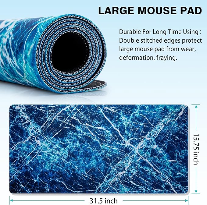 Canjoy Gaming Mouse Pad, Large Extended Mouse Pad Big Computer Mousepad for Home Office Gaming Work 31.5x15.7inch