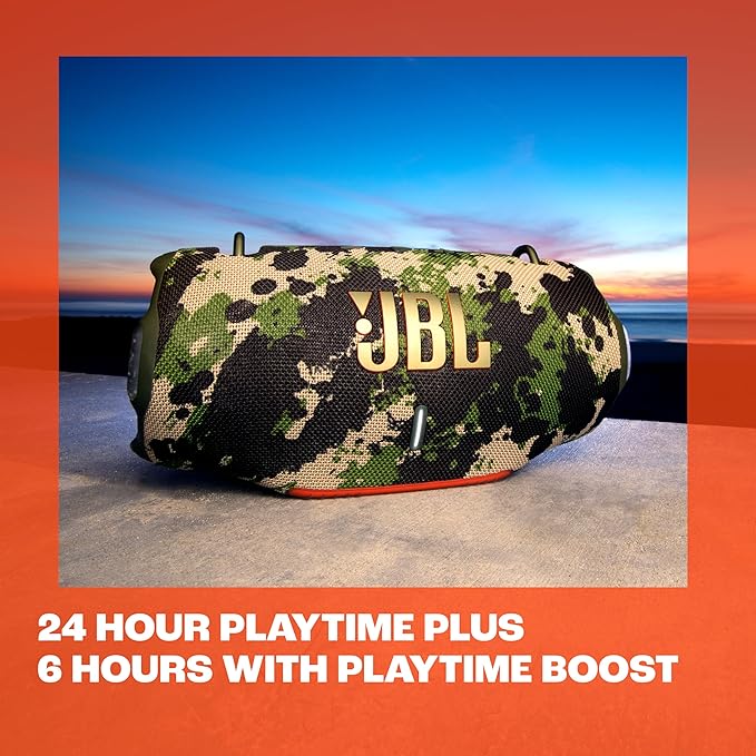 JBL Xtreme 4 - Portable Bluetooth Speaker, Powerful Sound and Deep Bass, IP67 Waterproof, 24 Hours of Playtime, Powerbank, Auracast for Multi-Speaker Pairing (Blue)