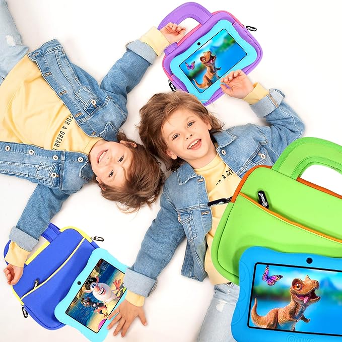 Contixo 10" Tablet Sleeve Bag - Compatible with K102 & K103 Kids Tablets, Protective Carrying Case (Blue)