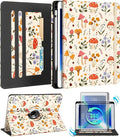Kidcube for iPad Air 3rd Generation Case/Pro 10.5 Inch Case - Women Girls Kids Cute Rotating Stand Folio Cover with Pencil Holder & Card Slot Mushroom Flowers Design Cover for iPad Pro 10.5''/Air 3rd