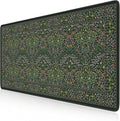 iCasso Big Mouse Pad, Desk Pad Mat, Full Desk Large Mousepad, Anti-Slip Smooth Surface XXL Computer Pad with Stitched Edges for Home Office Organizer (Green)
