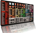 Illustrator Shortcut Keys Mousepad Extra Large Desk Mat | 31.5x15.75in XL | Non-Slip Rubber Base | Durable Stitched Edge