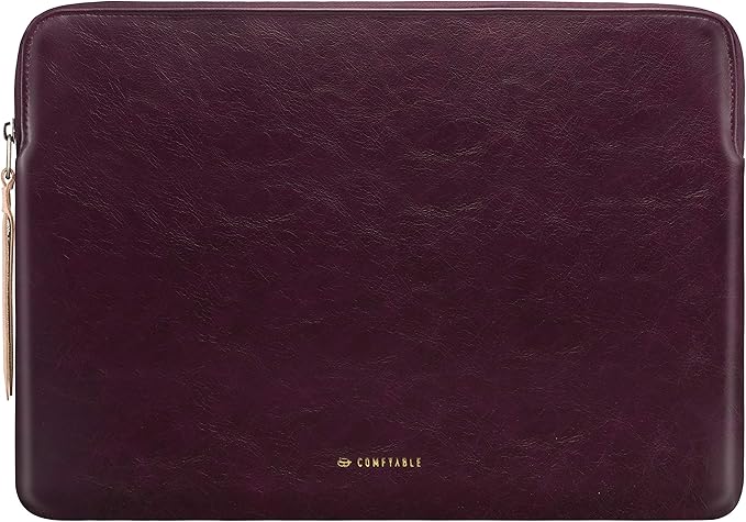 Comfyable Tablet Sleeve Compatible with iPad Air 13 inch M4 2026, iPad Pro 13" M5 with Magic Keyboard & Pencil Holder - PU Leather Bag Slim Protective Cover Case - Berry Brown