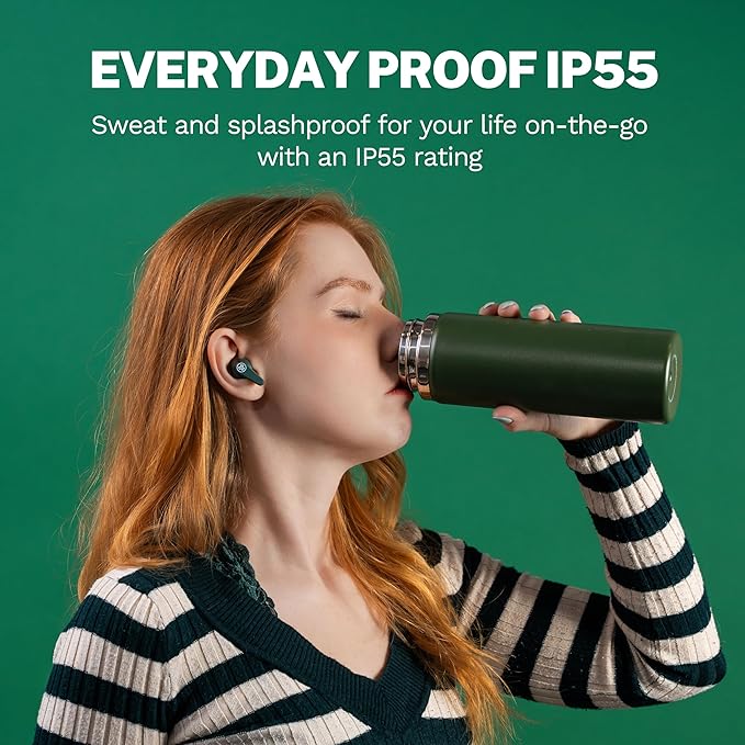 JLab, Go Pods ANC, True Wireless Earbuds, Active Noise Cancelling, Bluetooth, Sage