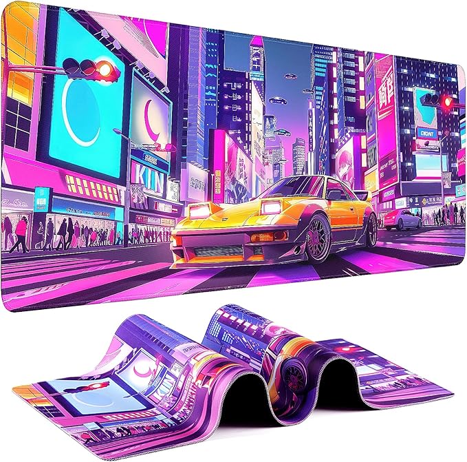 Gaming Mouse Pad - (31.5"×11.8") Sports Car Large Mouse Pads for Desk - Desk Mat for Keyboard and Mouse with Non-Slip Base, Desks Pad Matfor Game/Office & Home