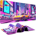 Gaming Mouse Pad - (31.5"×11.8") Sports Car Large Mouse Pads for Desk - Desk Mat for Keyboard and Mouse with Non-Slip Base, Desks Pad Matfor Game/Office & Home