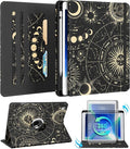 Kidcube for iPad Air 3rd Generation Case/Pro 10.5 Inch Case - Women Girls Cute Rotating Stand Folio Cover with Pencil Holder & Card Slot Girly Sun Moon Stars Design Cover for iPad Pro 10.5''/Air 3rd