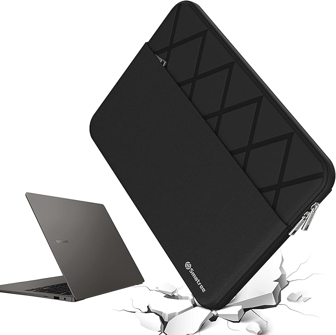 Smatree 15.6 inch Laptop Sleeve for Samsung Galaxy Book5/4/3 360, for Galaxy Book4/4 Edge/3, for GalaxyBook 2 Pro 360/2 Pro/Chromebook Plus, Samsung Laptop Case with Accessory Pocket (E614)