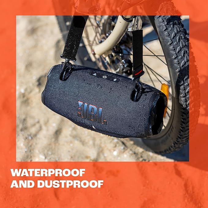 JBL Xtreme 4 - Portable Bluetooth Speaker, Powerful Sound and Deep Bass, IP67 Waterproof, 24 Hours of Playtime, Powerbank, Auracast for Multi-Speaker Pairing (Blue)