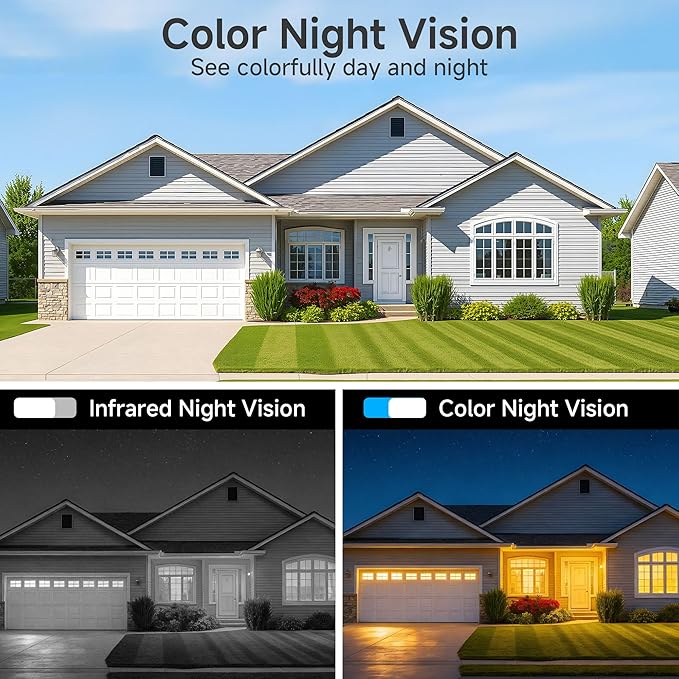 Noorio Solar Security Cameras Wireless Outdoor, 5G & 2.4G WiFi Cameras for Home Security, 1080P Battery Powered Outdoor Camera, Expandable Local Storage, AI Human Detection, Color Night Vision, SD200