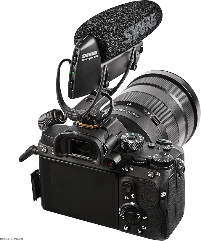 Shure VP83 LensHopper Camera-Mounted Condenser Shotgun Microphone for use with DSLR Cameras and HD Camcorders - Capture Detailed, High Definition Audio with Full Low-end Response