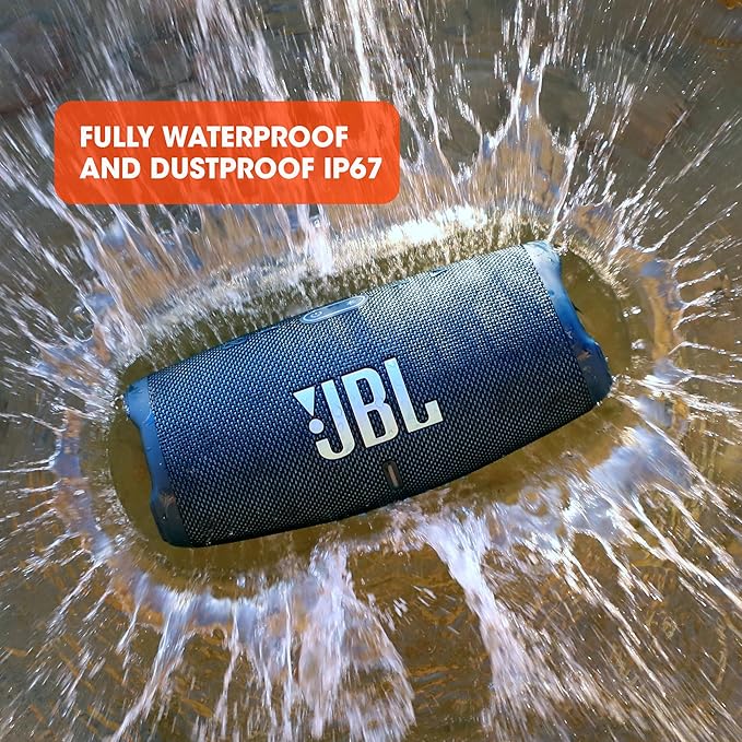 JBL CHARGE 5 - Portable Waterproof (IP67) Bluetooth Speaker with Powerbank USB Charge out, 20 hours playtime, JBL Partyboost (Teal)