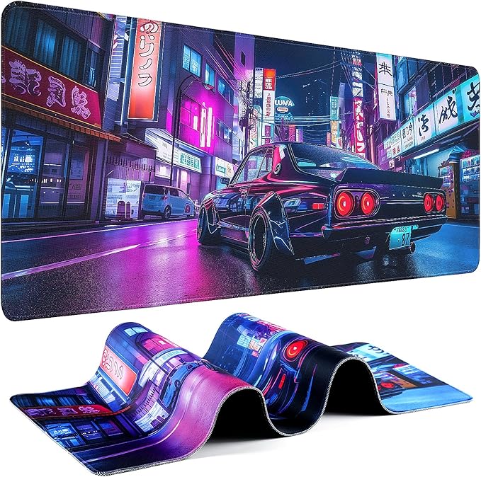 Gaming Mouse Pad - (31.5"×11.8") Sports Car Large Mouse Pads for Desk - Desk Mat for Keyboard and Mouse with Non-Slip Base, Desks Pad Matfor Game/Office & Home