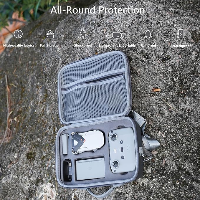 Storage Bag for DJI Mini 4k-Portable Hard Shell Travel Carrying case for DJI Mini 4k Fly More Combo and Accessories