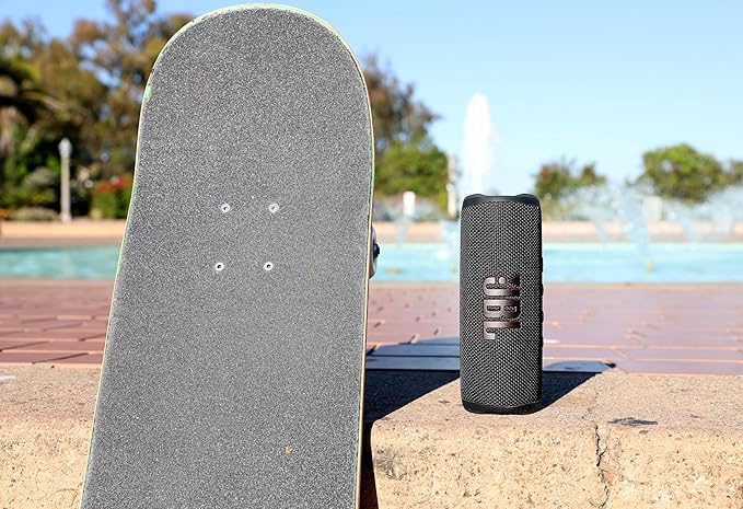 JBL Flip 6 - Portable Bluetooth Speaker, powerful sound and deep bass, IPX7 waterproof, 12 hours of playtime, JBL PartyBoost for multiple speaker pairing for home, outdoor and travel (Grey)