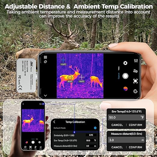 USB-C Thermal Imaging Camera for Android, Plug-and-Play Infrared Imager, TISR 240×240 & 25Hz Smooth Scan, -4°F to 1022°F, Pocket-Sized Tool for Water Leak Detection, HVAC, Electrical & DIY Inspection