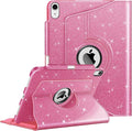 Fintie Rotating Case for iPad Air 11-inch M4/M3/M2 (2026/2025/2024), iPad Air 5th (2022) / 4th Generation 10.9 Inch - 360 Degree Rotating Protective Stand Cover with Pencil Holder, Glittering Pink