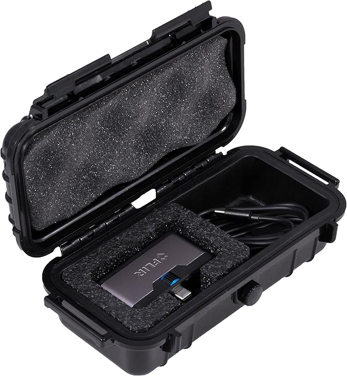 CASEMATIX Thermal Camera Case Compatible with FLIR One Pro and Gen 3 Thermal Imager Topdon Tc002C Fluke TC01B TC01A Thermal Imaging Cameras for IOS and Android, Waterproof Case Also Fits Cables