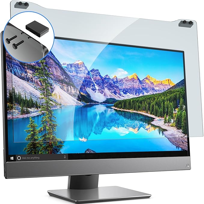 ZYY 30-32 Inch Anti Blue Light Screen Protector for Diagonal 30,31.5,32 Monitor, Desktop PC UV Blocking Filter (W 28 1/4 x H 16 9/16) for Eye Strain, Hanging Computer Screen Blue Light Blocker