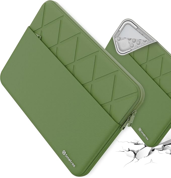 Smatree Laptop Sleeve for 15.6 inch Samsung Galaxy Book5/2 Pro 360, for Samsung Galaxy Book4/3 360, for GalaxyBook4 Edge, Copilot+PC/Book4/Book3, Protective Laptop Case with Pocket, Green (E634G)