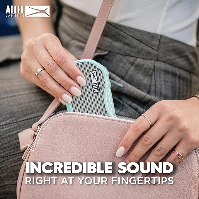 Altec Lansing - Baby Boom Waterproof Bluetooth Speaker, Wireless & Portable for Travel & Outdoor Use, Deep Bass & Loud Sound, 1 Pack (Black)