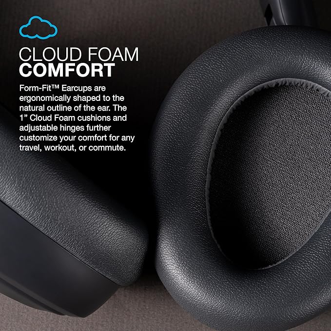 JLab JBuds Lux ANC Wireless Bluetooth Headphones & Audio Bundles, Hybrid Active Noise Cancelling, Premium Over-Ear Headset with Optional True Wireless Earbuds
