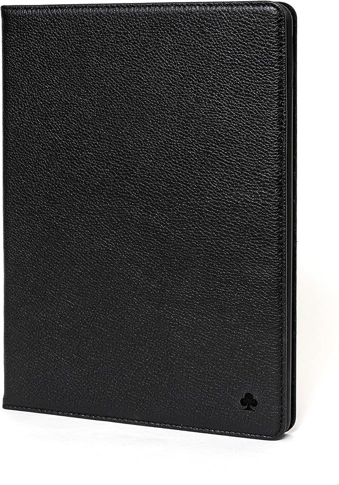 Porter Riley - Leather Case Compatible with iPad Pro 13" - M5 / M4 (2025/2024) Release. Premium Genuine Leather Stand/Cover/Flip Case (Pure Black)