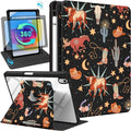 Uppuppy for iPad A16 Case for iPad 10th Generation Case 10.9 inch - 360 Degree Rotating Stand Folio Smart Cover with Pencil Holder for Women Girls, Western Cowboy for Apple Tablet 10th 2022/11th 2025