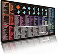 Photoshop Shortcut Keys Mousepad Extra Large Desk Mat | 31.5x15.75in XL | Non-Slip Rubber Base | Durable Stitched Edge