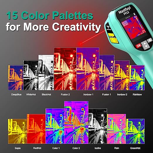 TR10 Thermal Imager,Super Resolution 240×240 Thermal Camera,25Hz Infrared Camera with Temperature Alarm,-4°F to 1022°F Handheld Infrared Imager,8-Hour Battery Life Infrared Camera,Green
