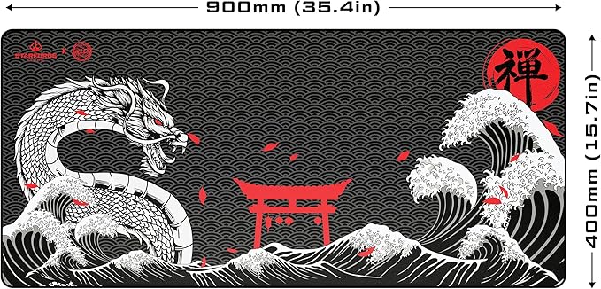 Starforge - Clouded Gates Gaming Desk Mat – Large Extended Mouse & Keyboard Pad