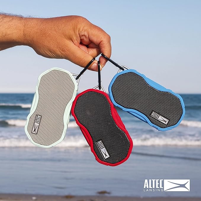 Altec Lansing - Baby Boom Waterproof Bluetooth Speaker, Wireless & Portable for Travel & Outdoor Use, Deep Bass & Loud Sound, 1 Pack (Black)
