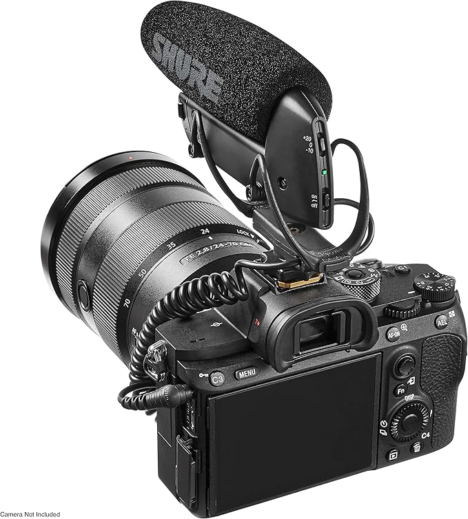 Shure VP83 LensHopper Camera-Mounted Condenser Shotgun Microphone for use with DSLR Cameras and HD Camcorders - Capture Detailed, High Definition Audio with Full Low-end Response