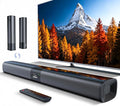 Saiyin Sound Bar for Smart TV, Detachable Soundbar TV Speaker with Bluetooth/ARC/Optical/AUX Input, Super Diaphragm Driver and 3 Preset Sound Effects for TV/PC/Projector.