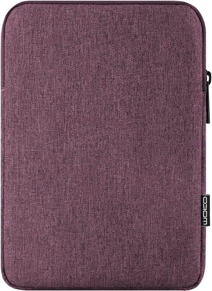 MoKo 7-8 Inch Tablet Sleeve Bag, Polyester Pouch Cover Case Fits iPad mini (A17 Pro) 8.3" 2024, iPad mini 6/5/4/3/2/1, Samsung Galaxy Tab S2 8.0, Tab A 8.0, ZenPad Z8s 7.9,Purple
