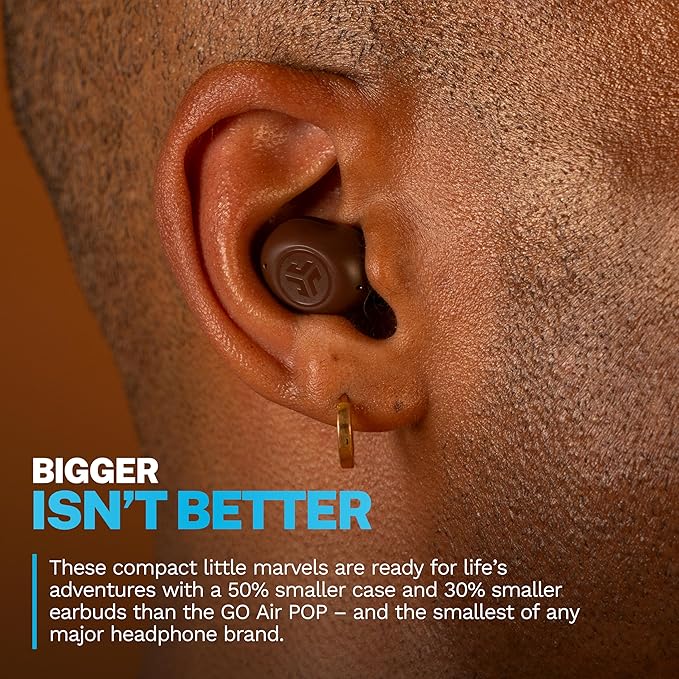 JLab JBuds Mini Tones, True Wireless Earbuds, Bluetooth Multipoint, IP55 Sweat Resistant, Be Aware Audio, Crystal Clear Calls, Tones