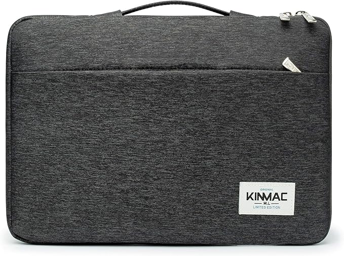 Kinmac 360° Heavy Duty Protective Laptop Computer Sleeve case Bag Cover with Handle for MacBook Pro 14 inch,14 inch-14.4 inch HP Lenovo Dell ASUS Acer Laptop (Black)